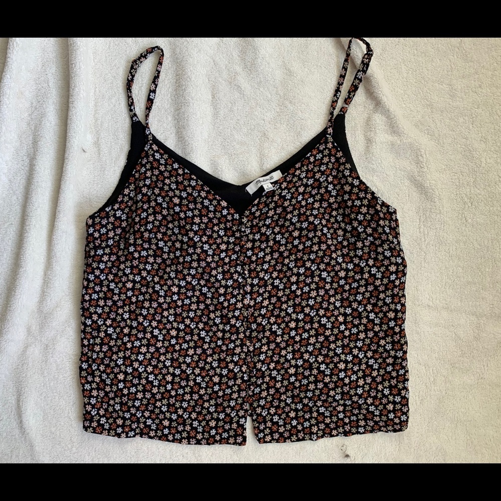 Madewell button front tank top